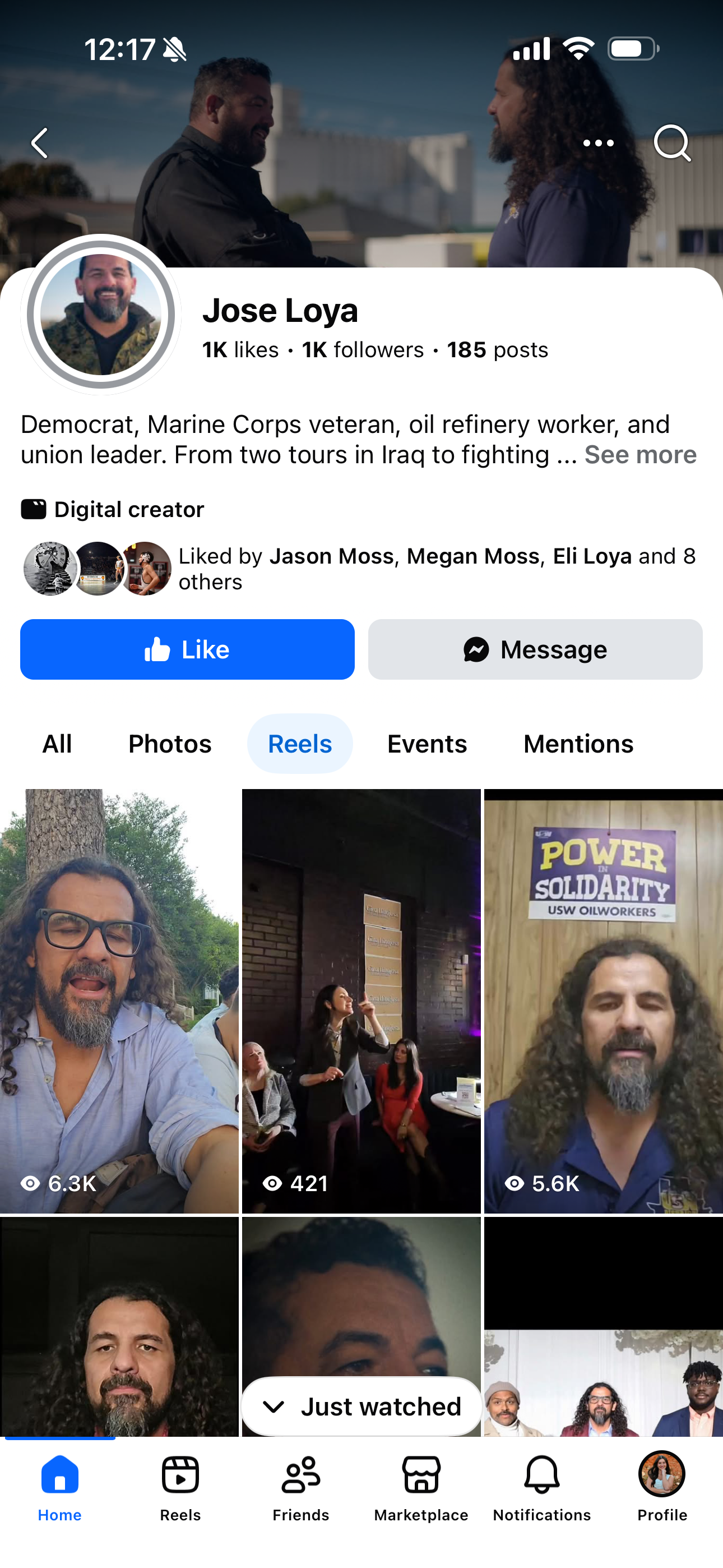 Jose Loya campaign social media post